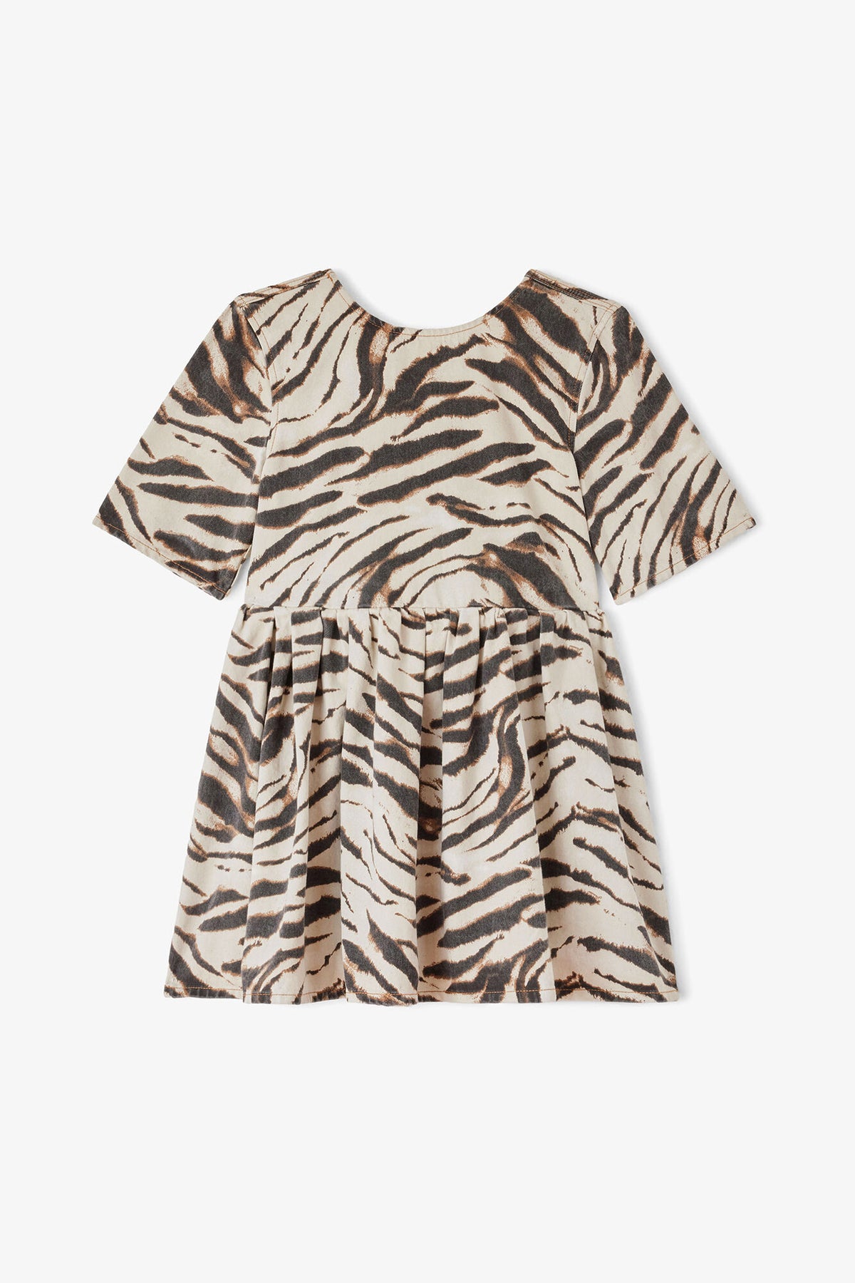 Dress in Zebra Denim