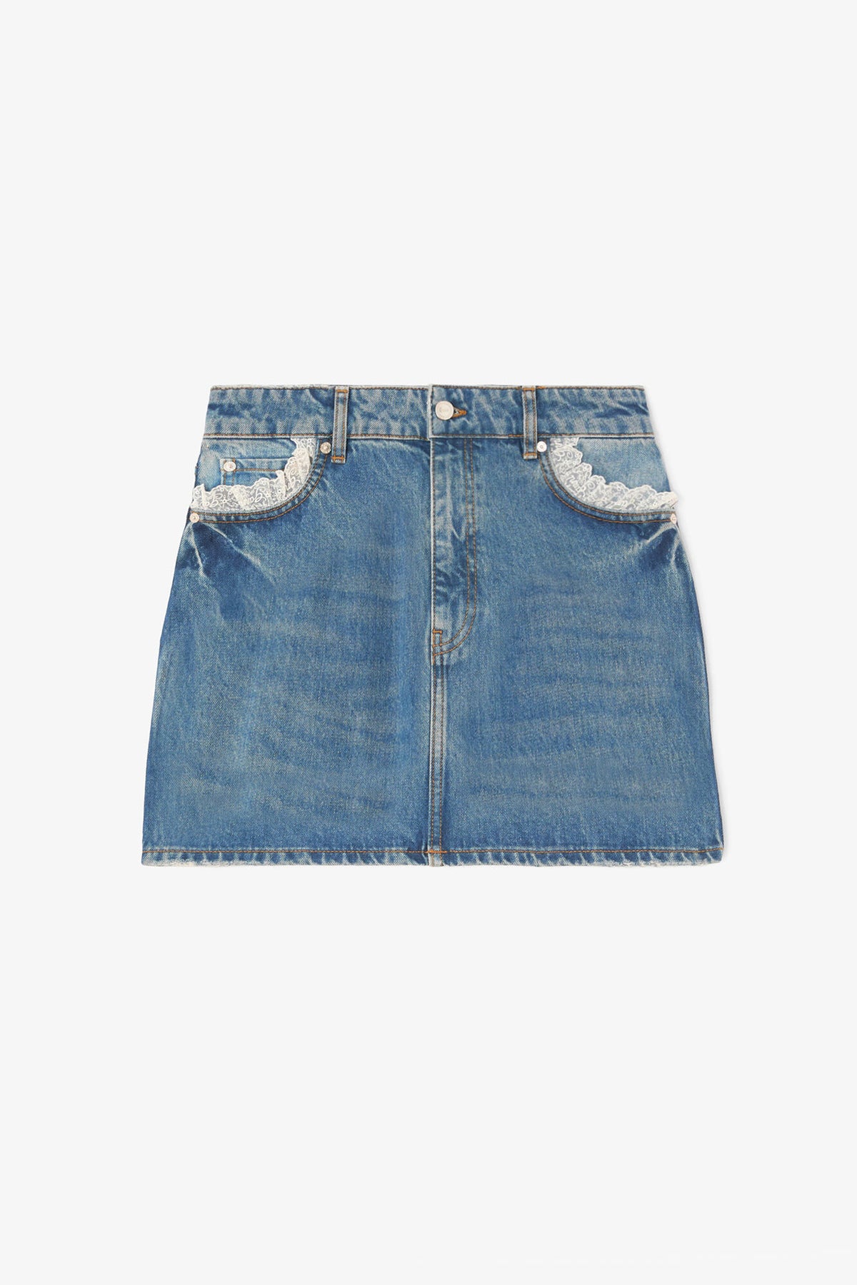 Skirt in Rigid Denim