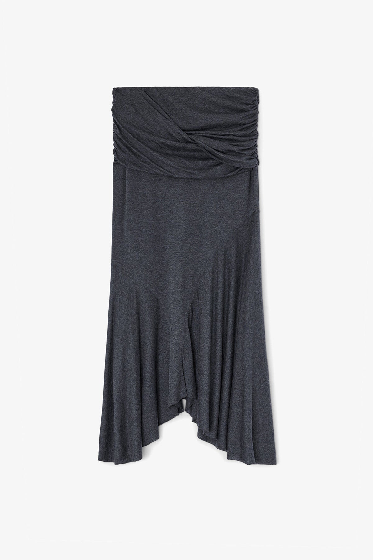 Long Skirt in Grey Jersey