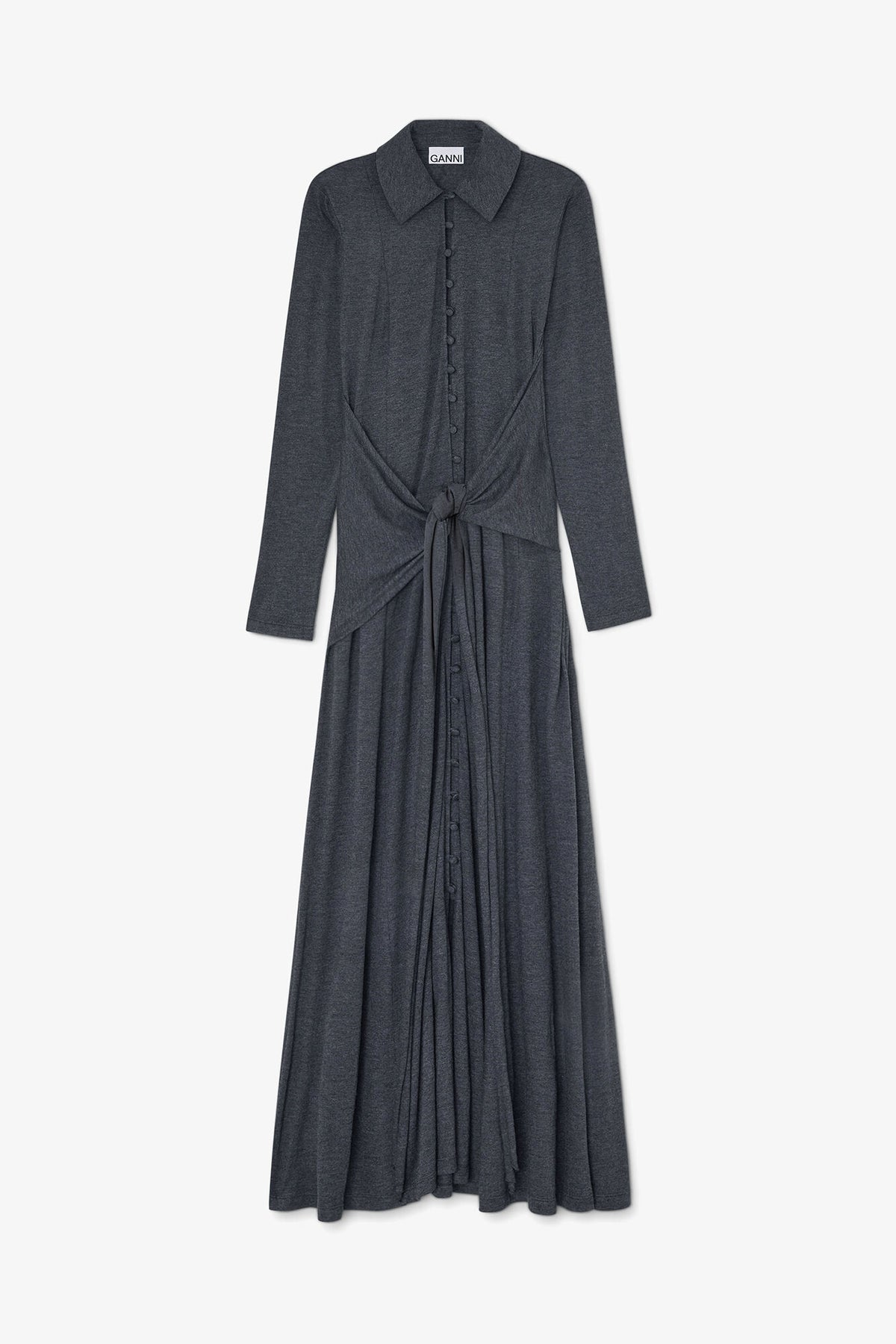 Long Dress in Grey Jersey