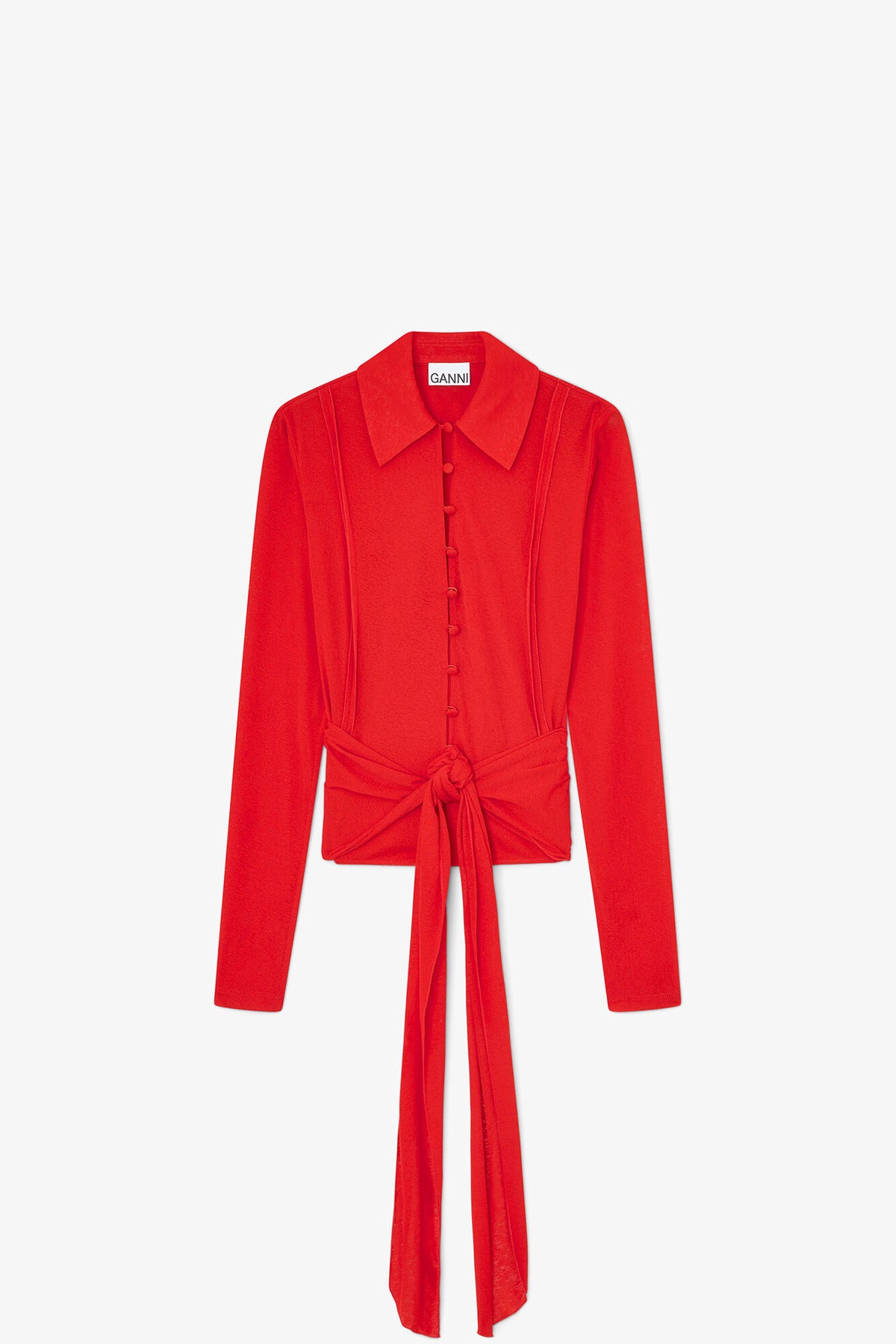 Shirt in Red Marl Mesh