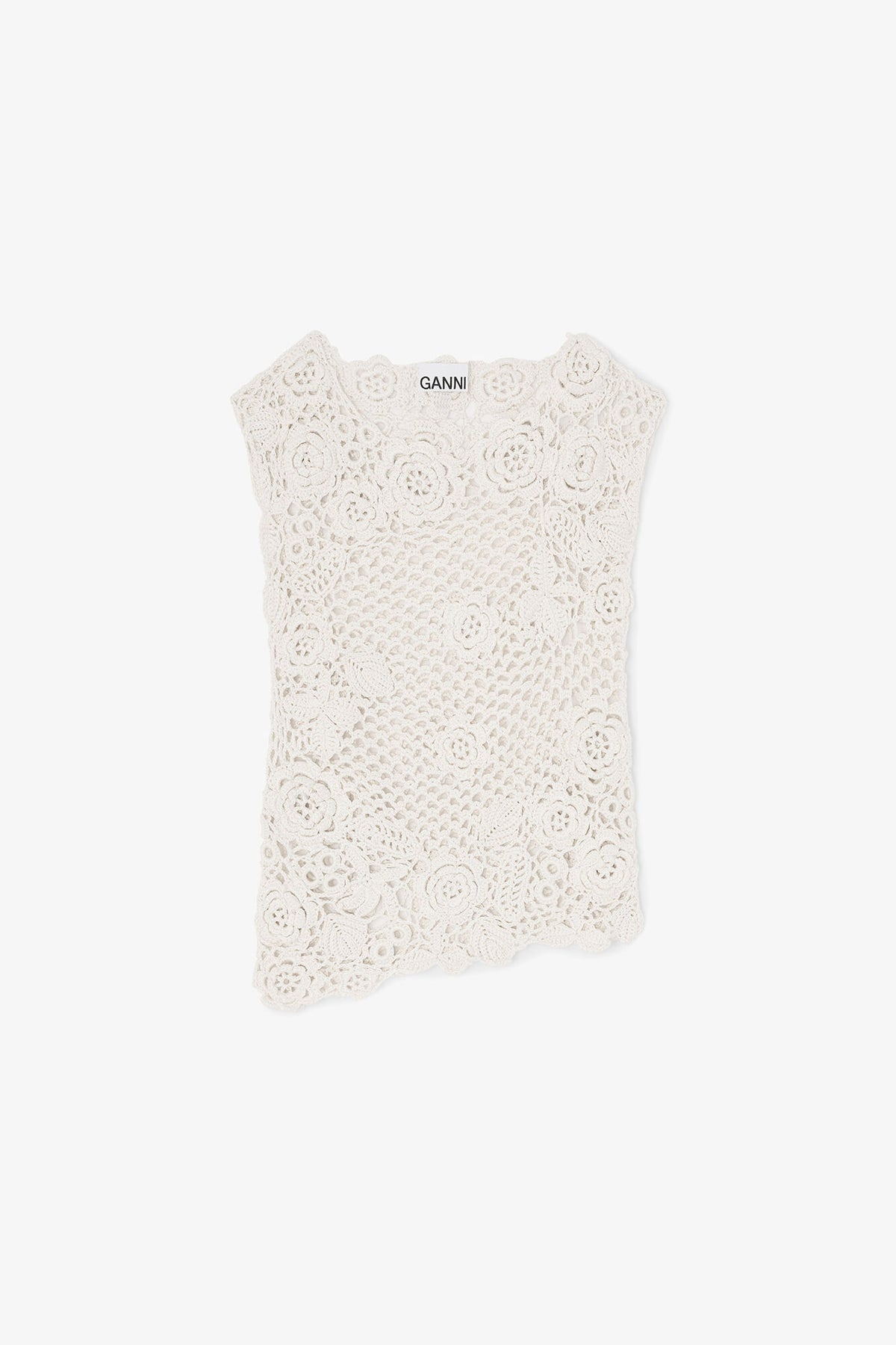 Knit Top in Cotton Crochet