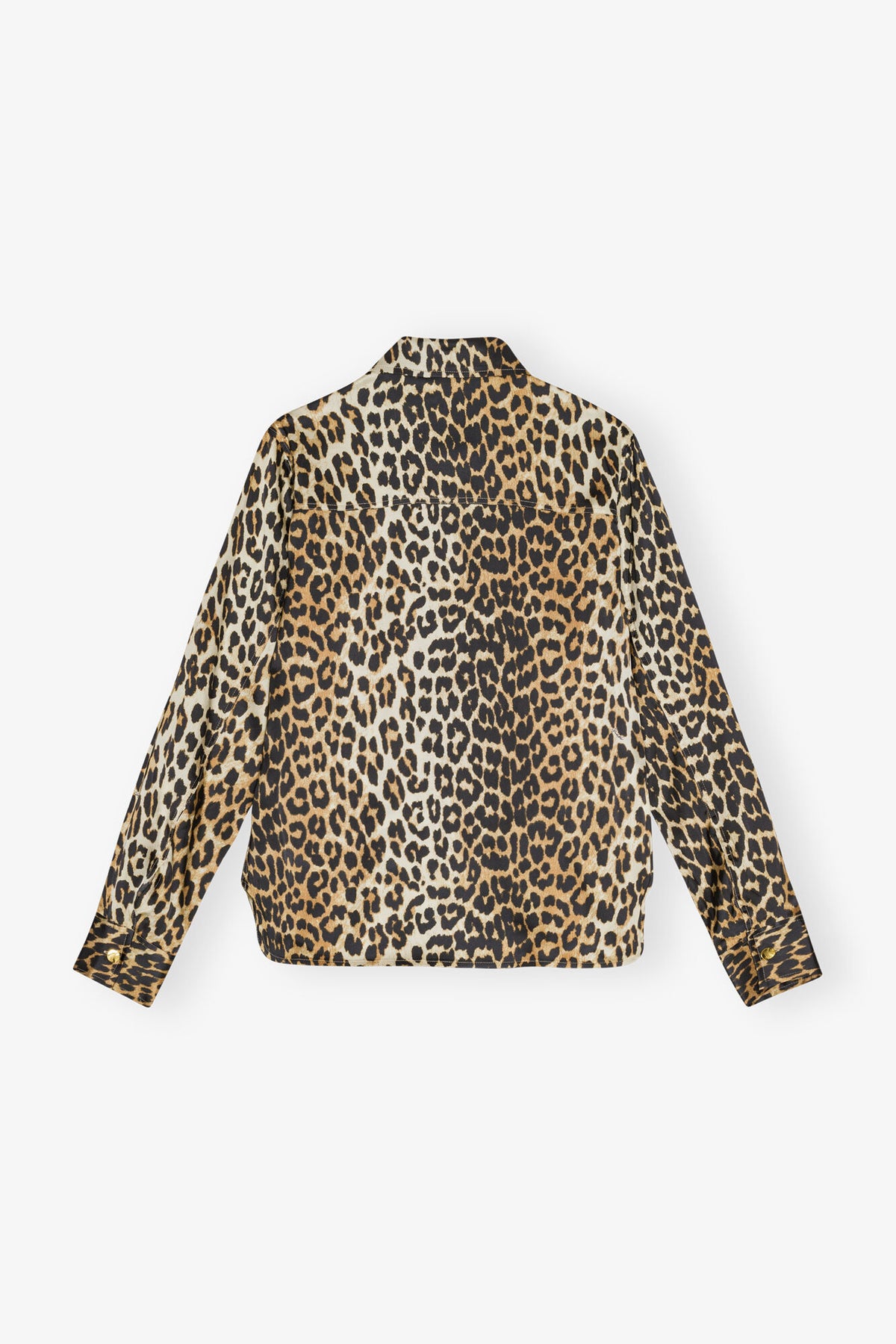 Leopard Print Satin Shirt