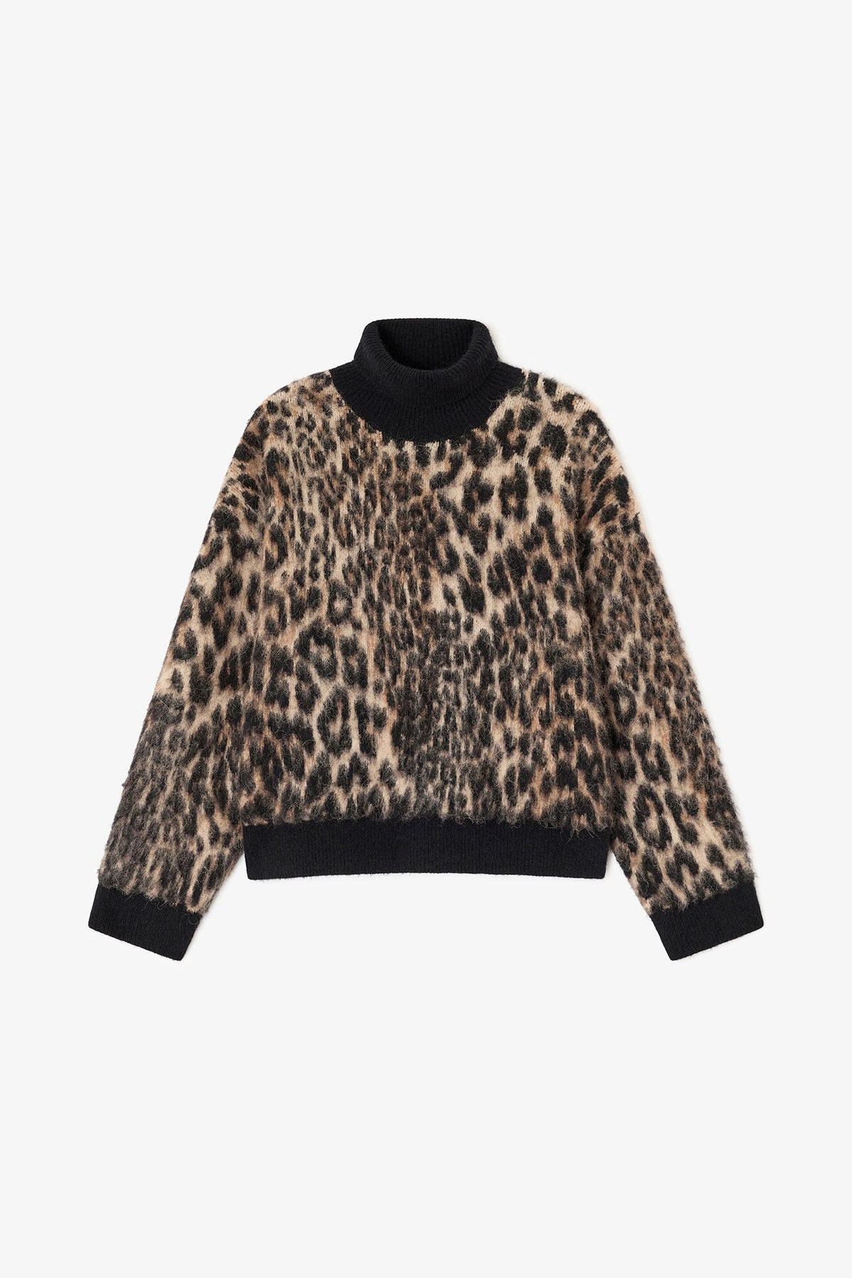 Leopard High-neck Sweater