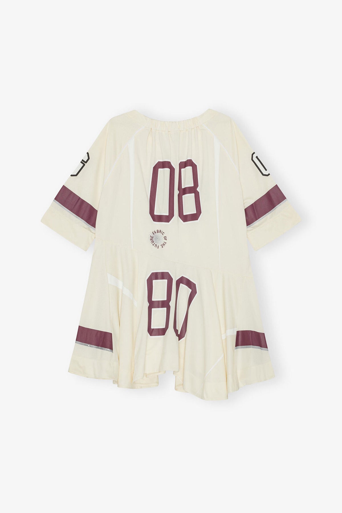 Ivory GANNI League Oversized Mini Dress