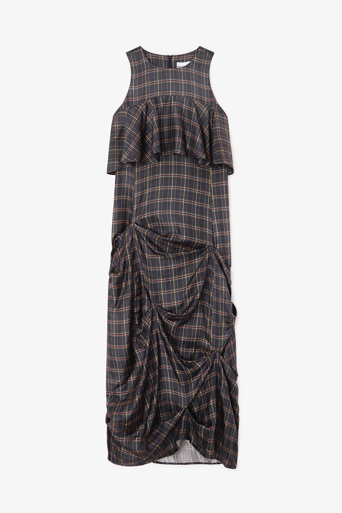 Check Ruffle Dress