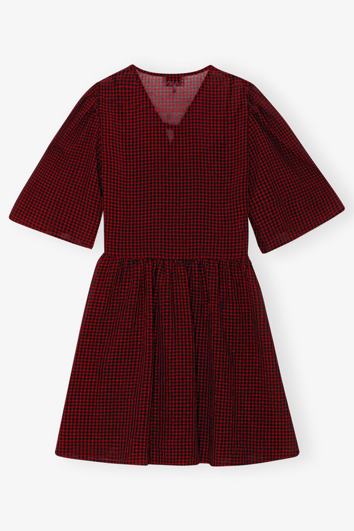 Red Sheer Tie String Wrap Dress