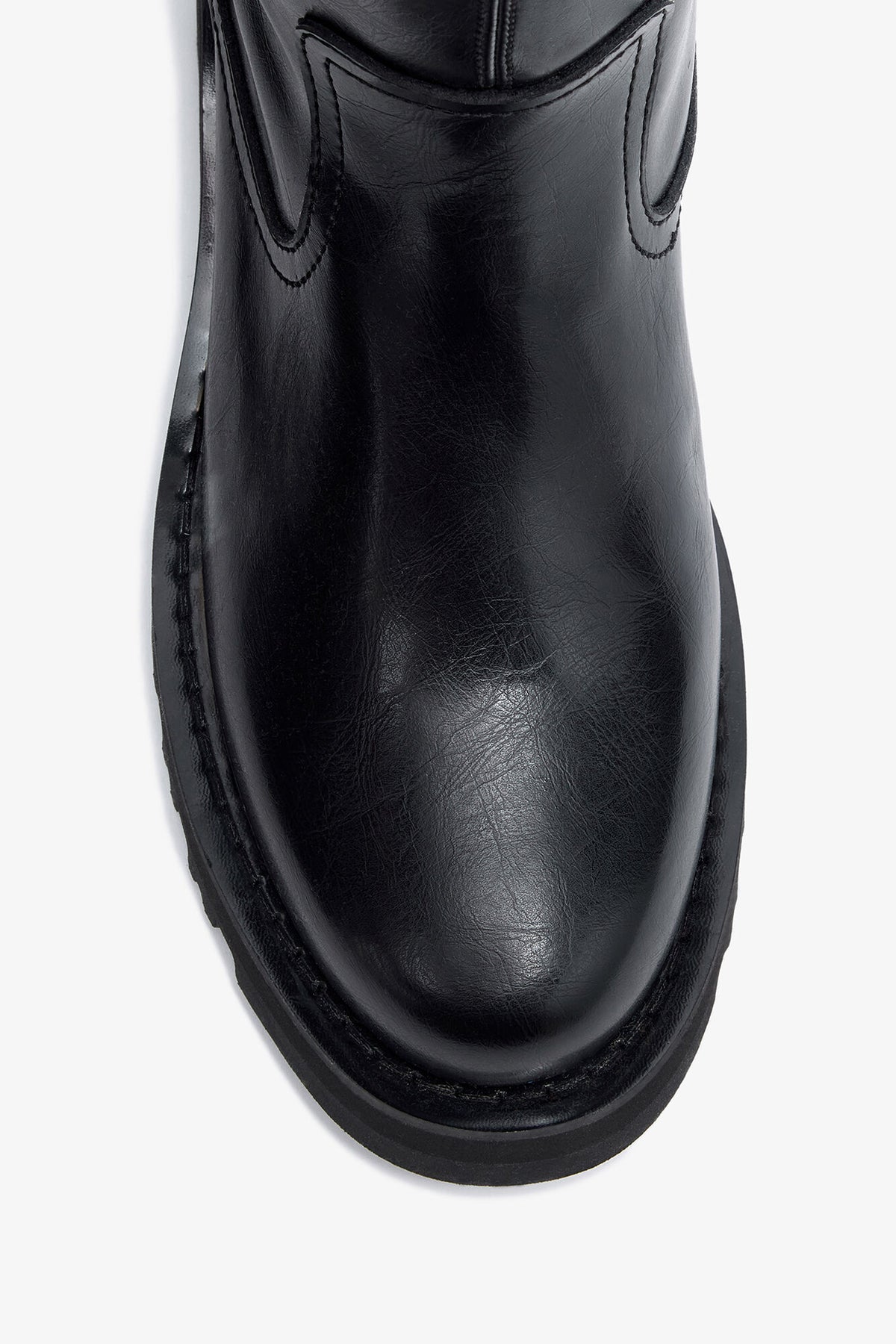 High Boots in Black Oleatex