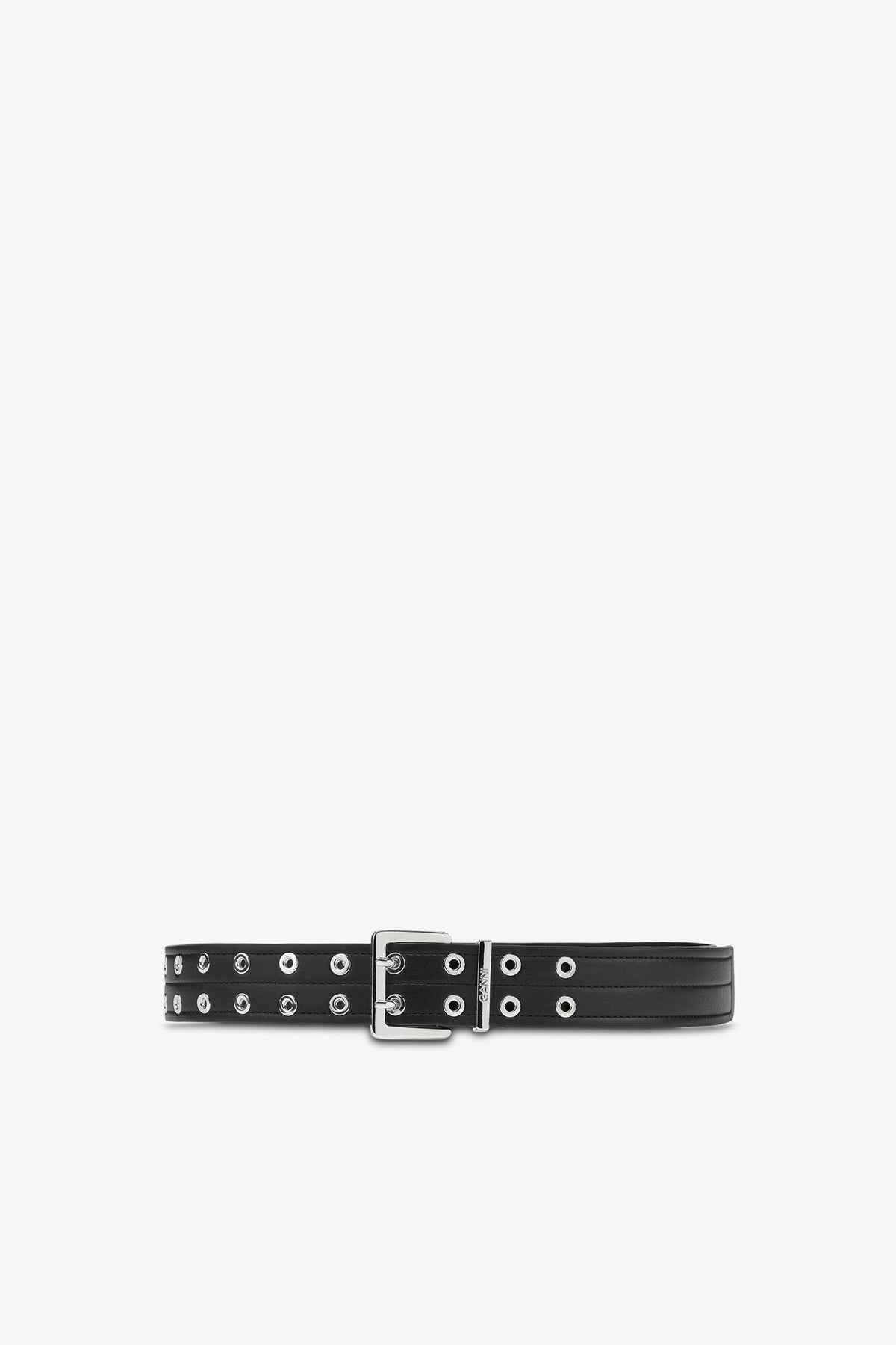 Black Double Eyelet Belt