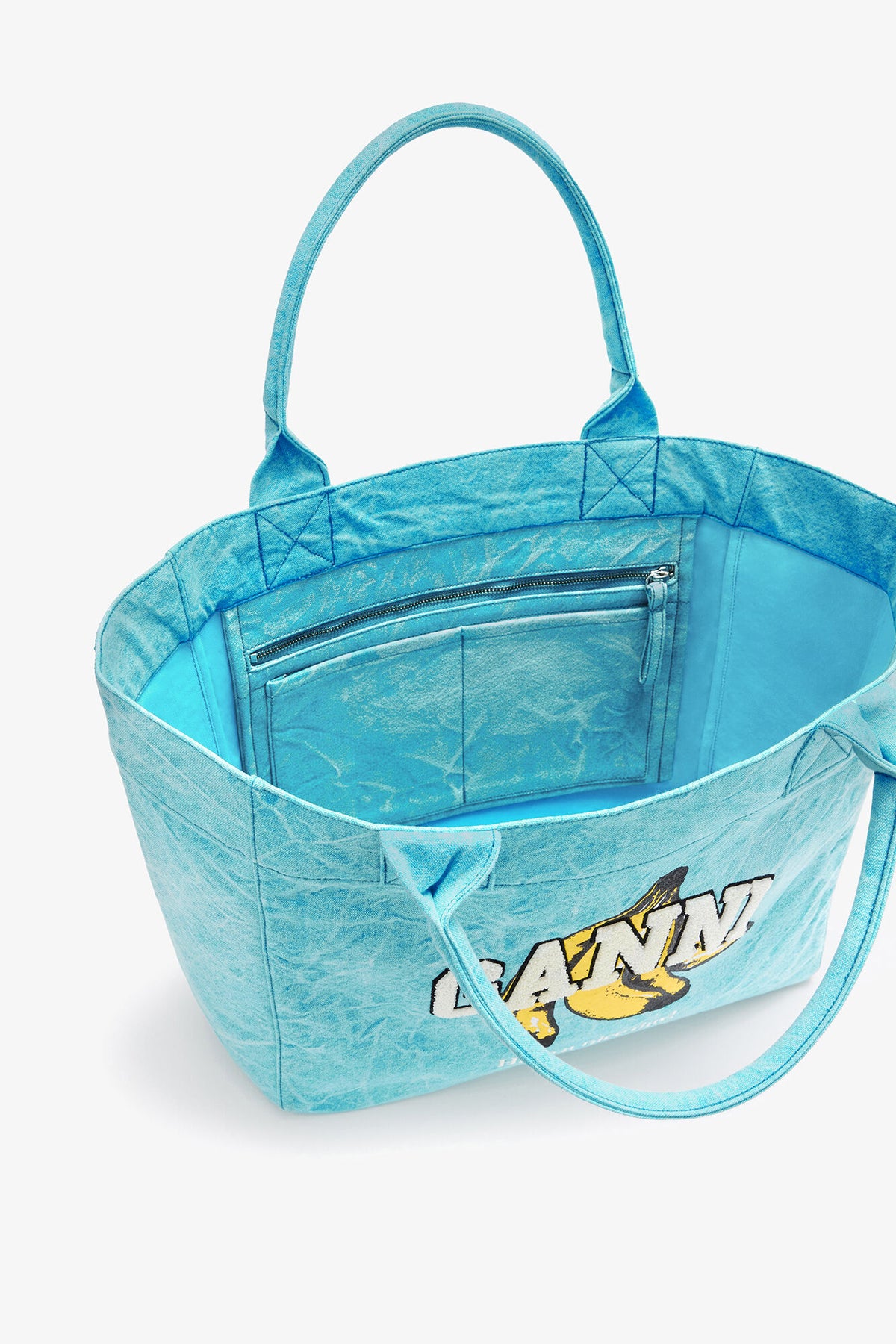 Blue Curacao Medium Tote Bag in Blue