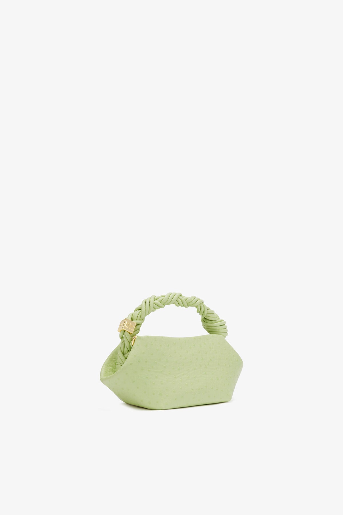 Lily Green Mini Bou Bag in Green Ostrich