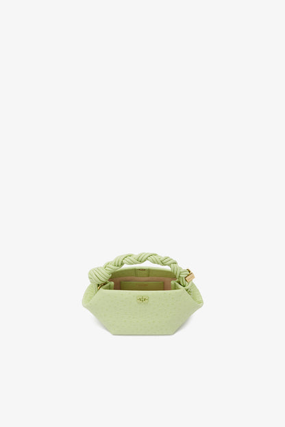 Lily Green Mini Bou Bag in Green Ostrich