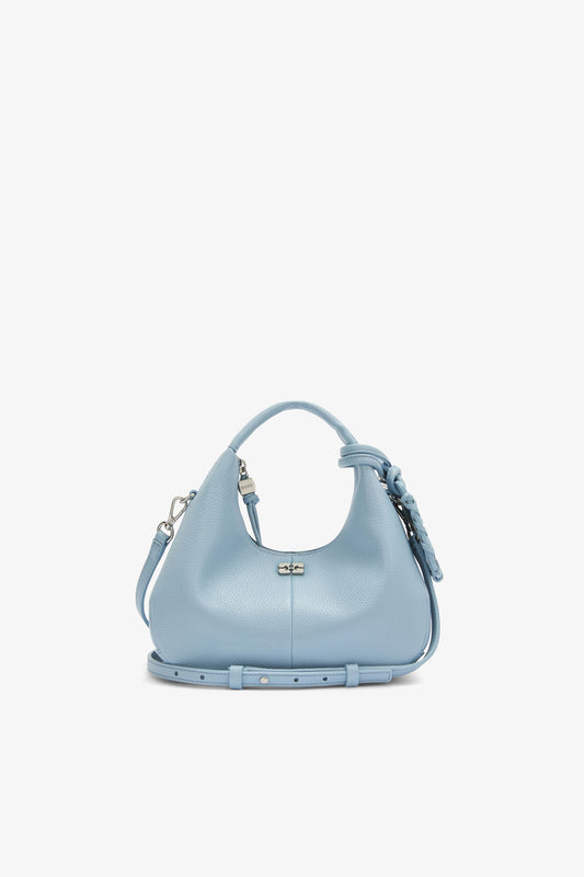 Celestial Blue Mini Hobo Bag in Blue