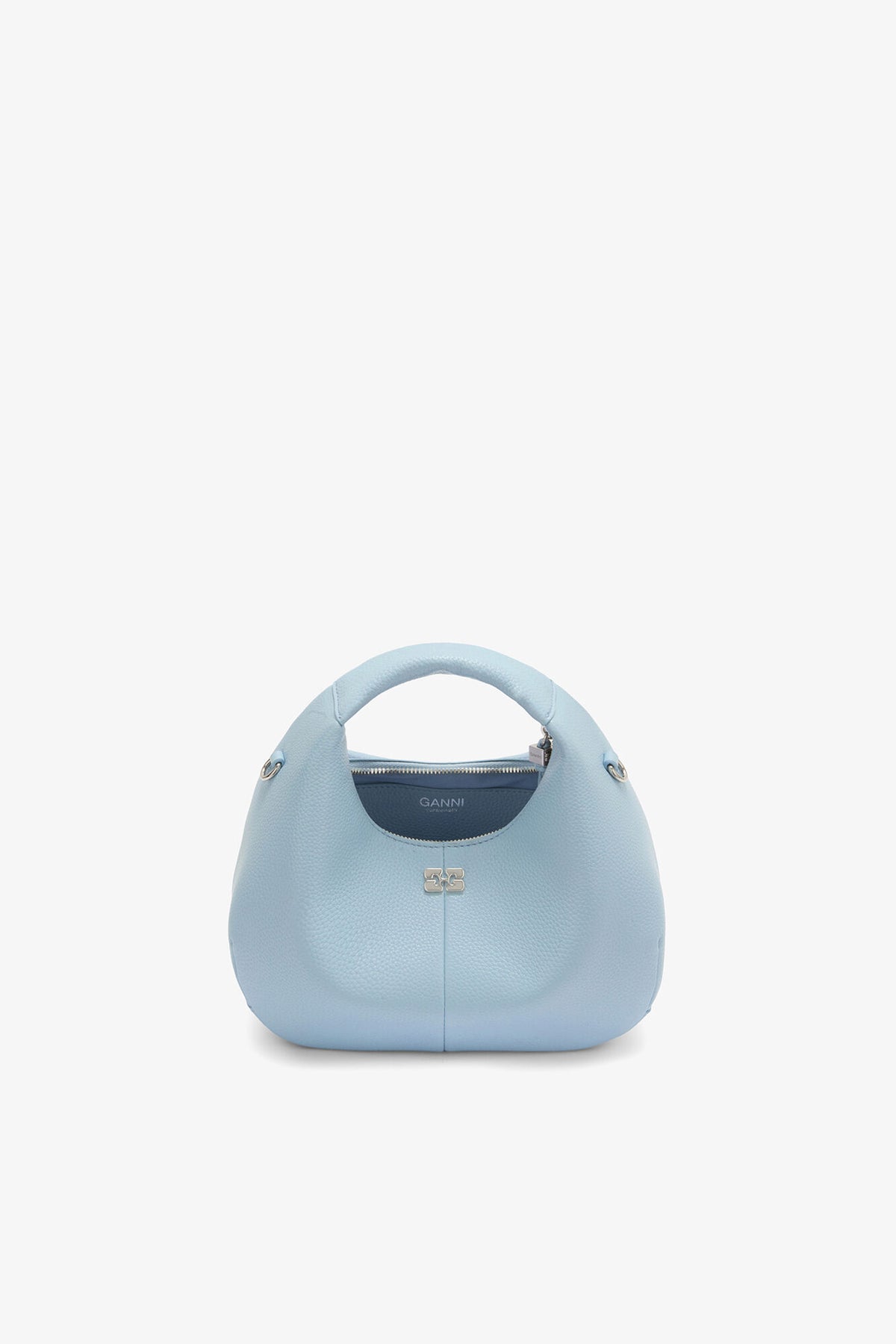 Celestial Blue Mini Hobo Bag in Blue