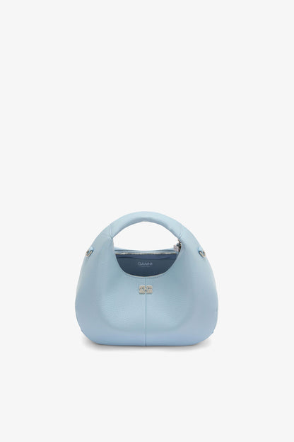 Celestial Blue Mini Hobo Bag in Blue