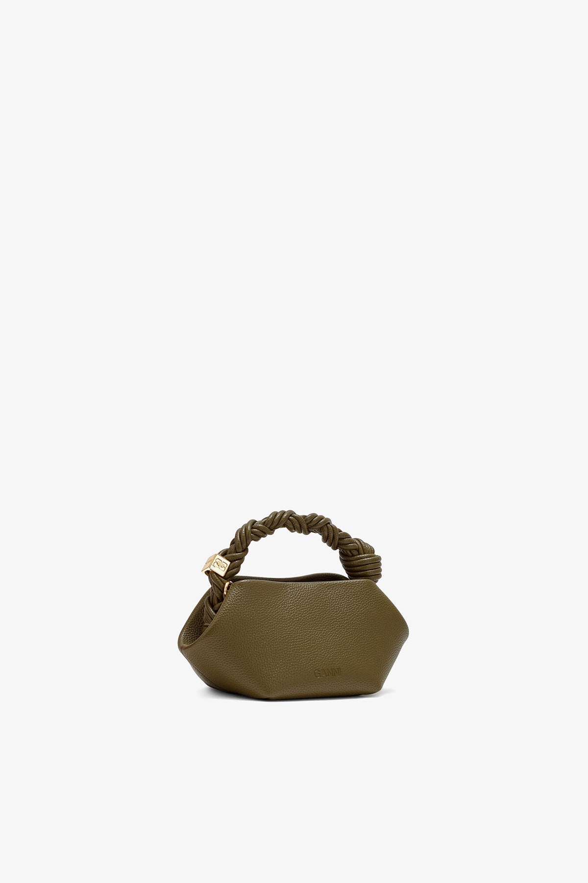 Military Olive Mini Bou Bag in Green Grained