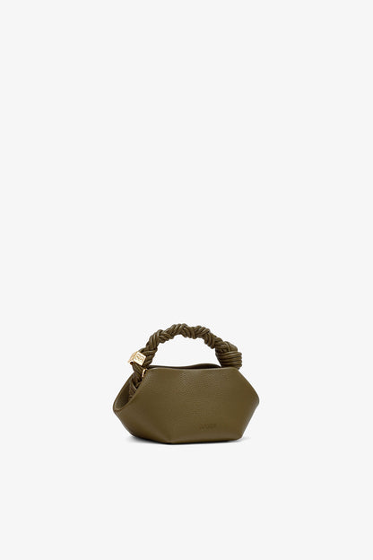 Military Olive Mini Bou Bag in Green Grained