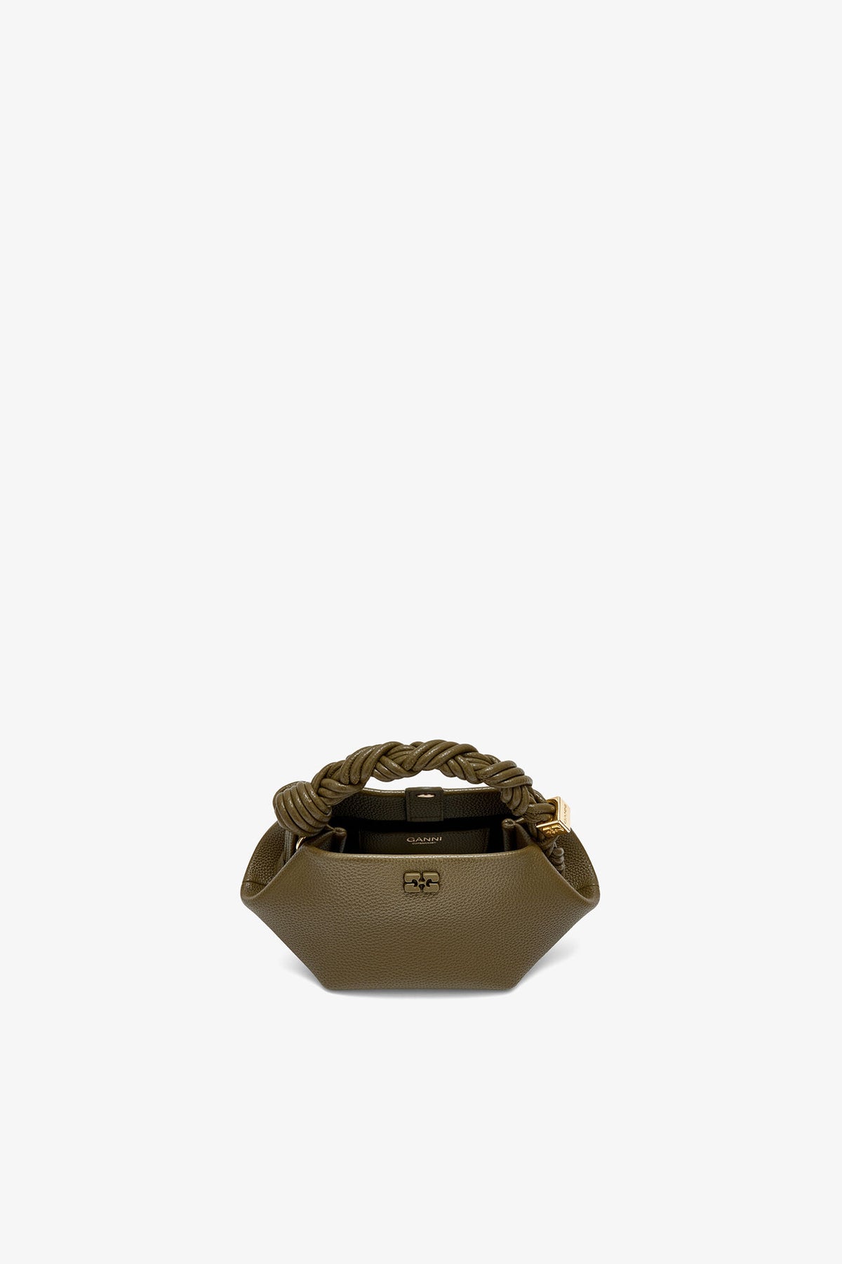 Military Olive Mini Bou Bag in Green Grained