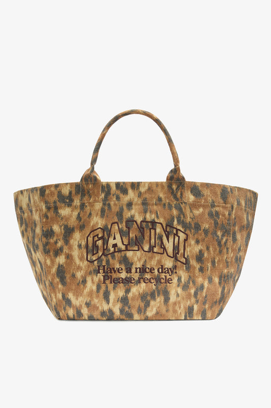 Burro Tote XXL in Ikat Animal