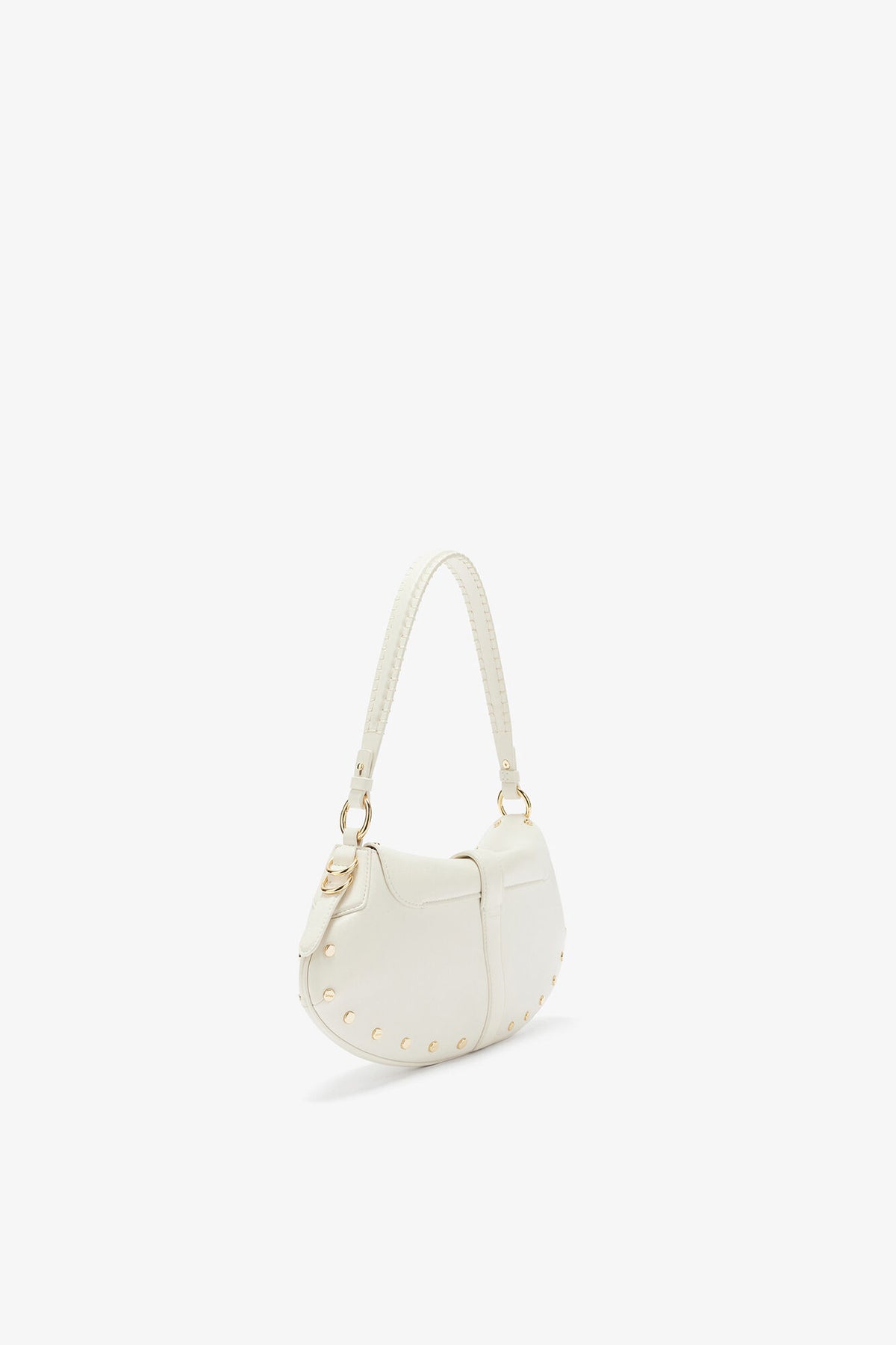 Egret B-Kat Bag Studs in White