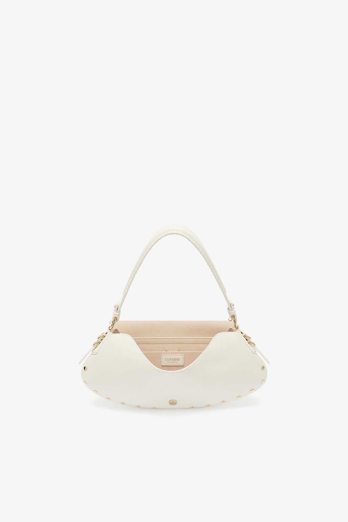 Egret B-Kat Bag Studs in White