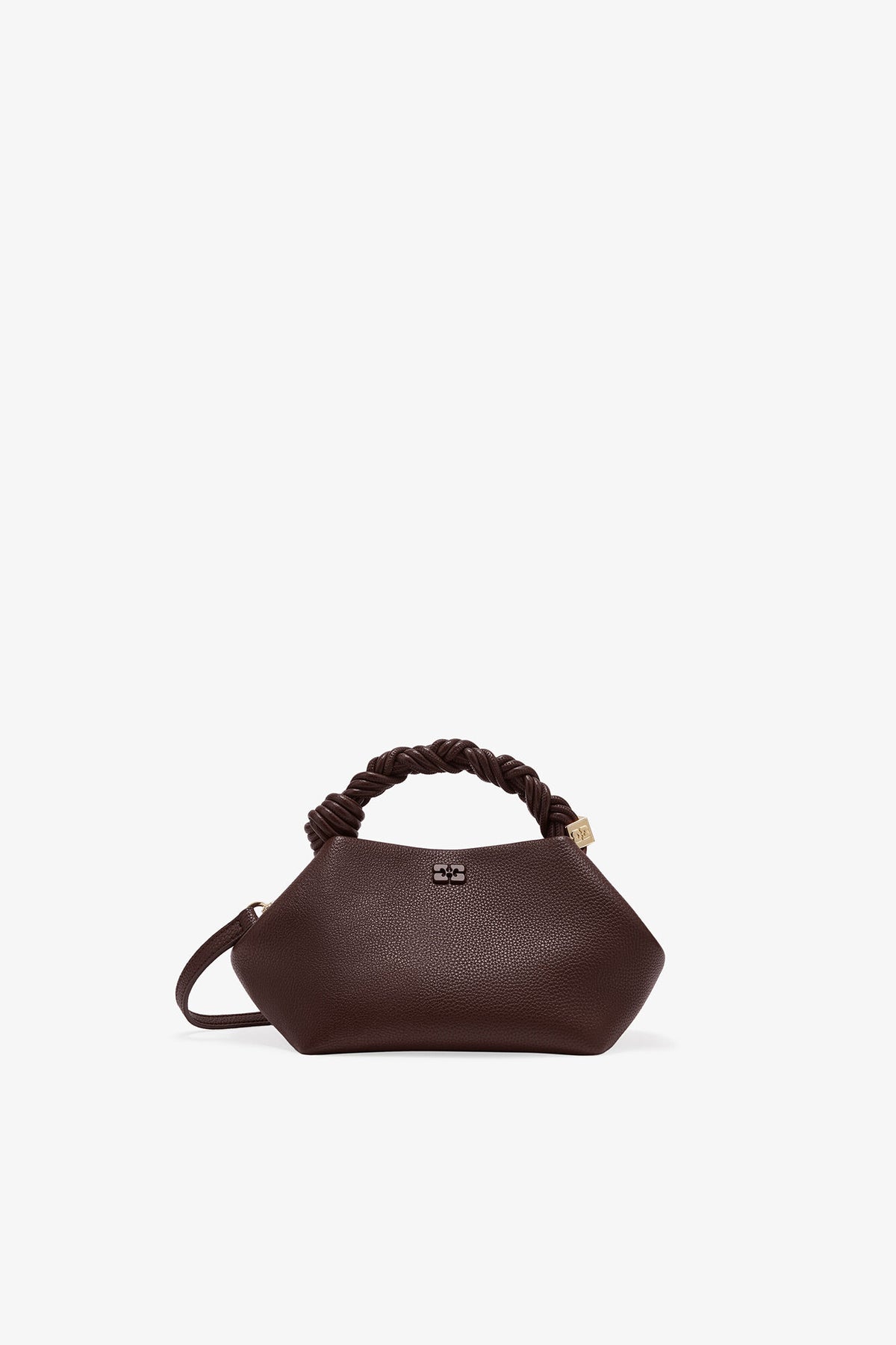 Chicory Coffee Brown Grained Small Bou Bag