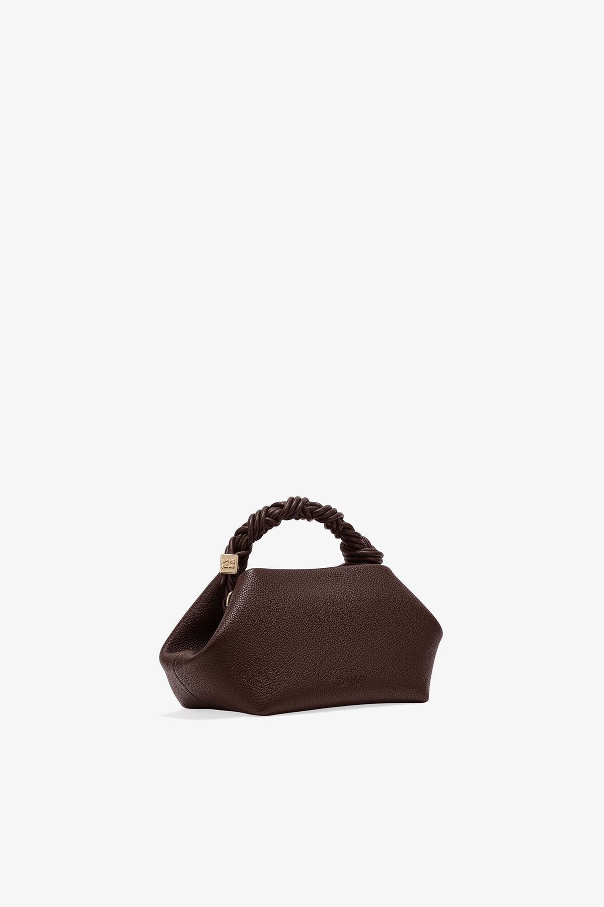 Chicory Coffee Brown Grained Small Bou Bag