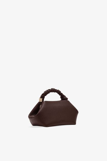 Chicory Coffee Brown Grained Small Bou Bag