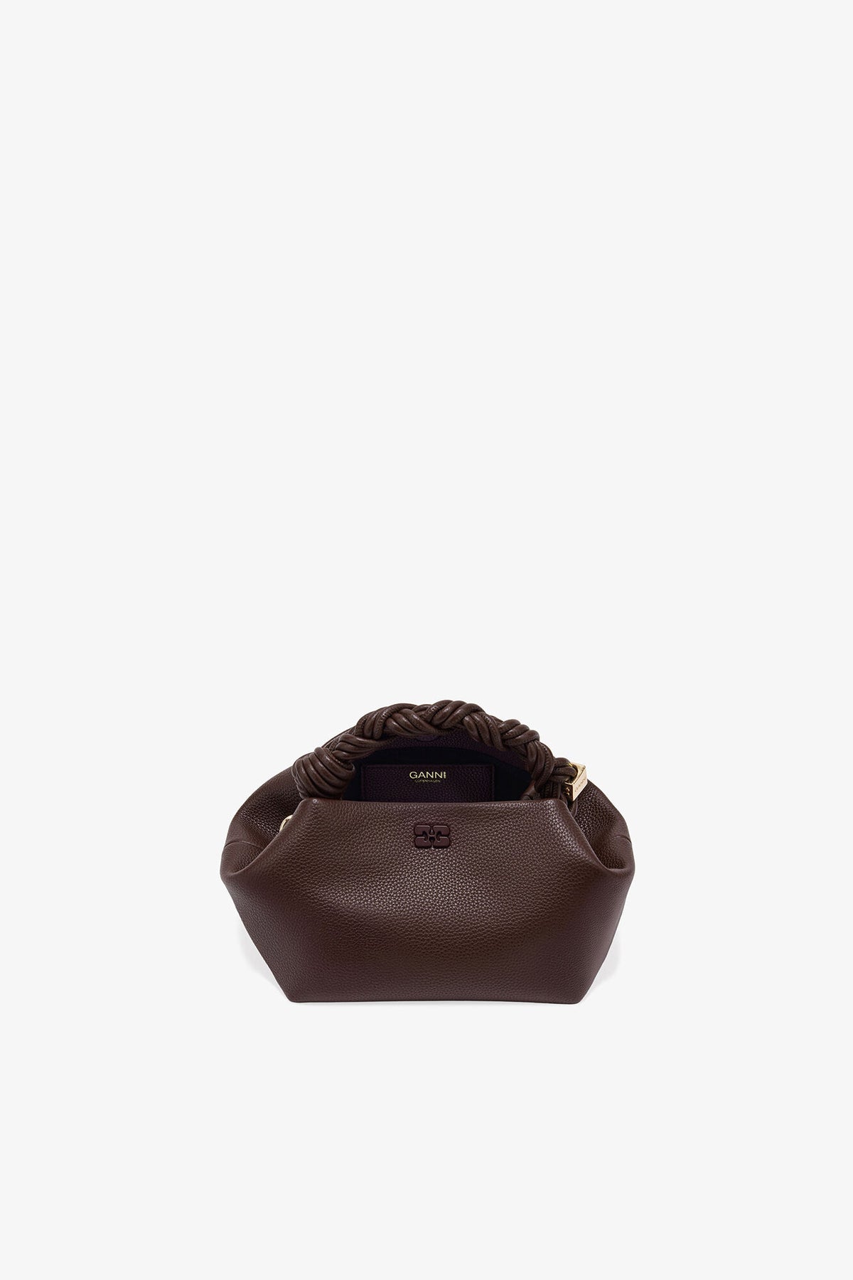 Chicory Coffee Brown Grained Small Bou Bag