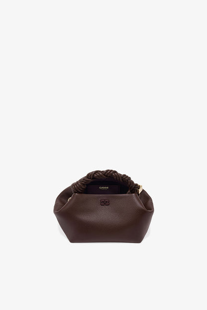 Chicory Coffee Brown Grained Small Bou Bag