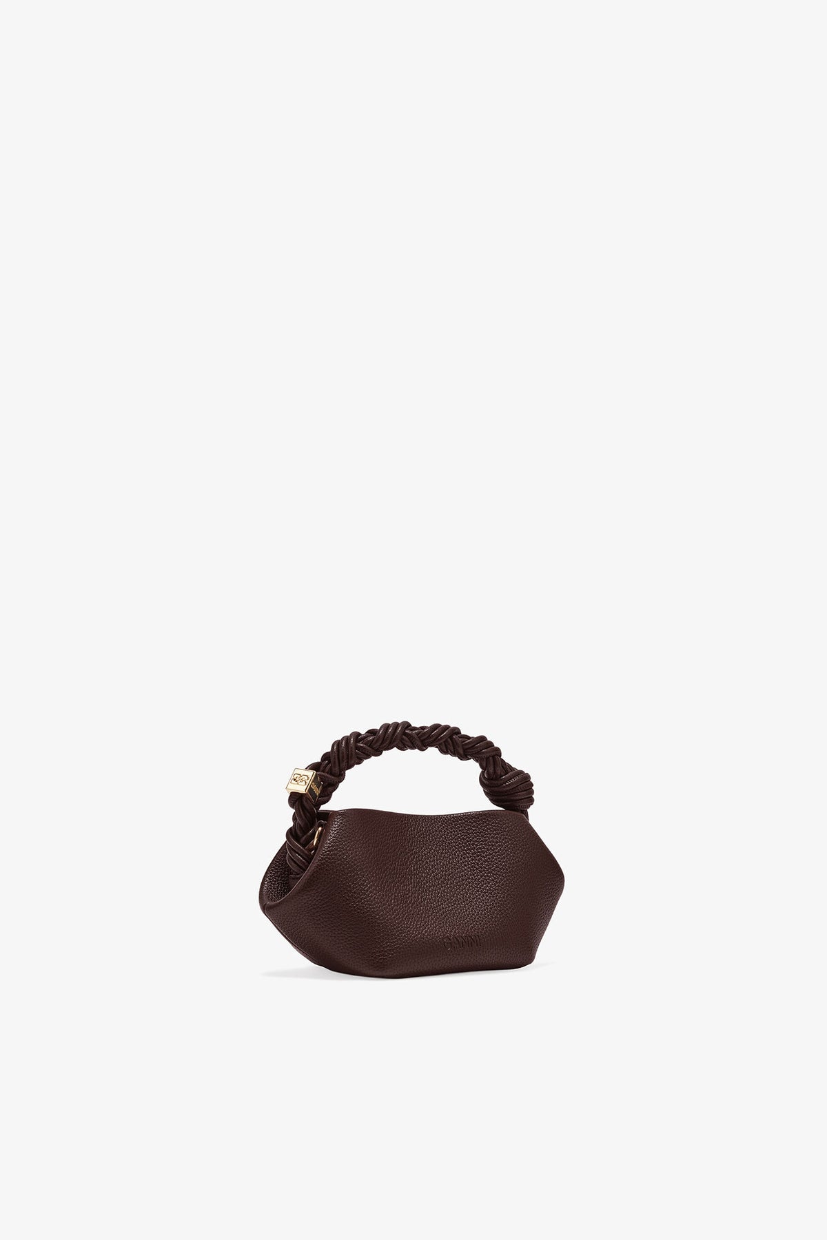 Chicory Coffee Brown Grained Mini Bou Bag
