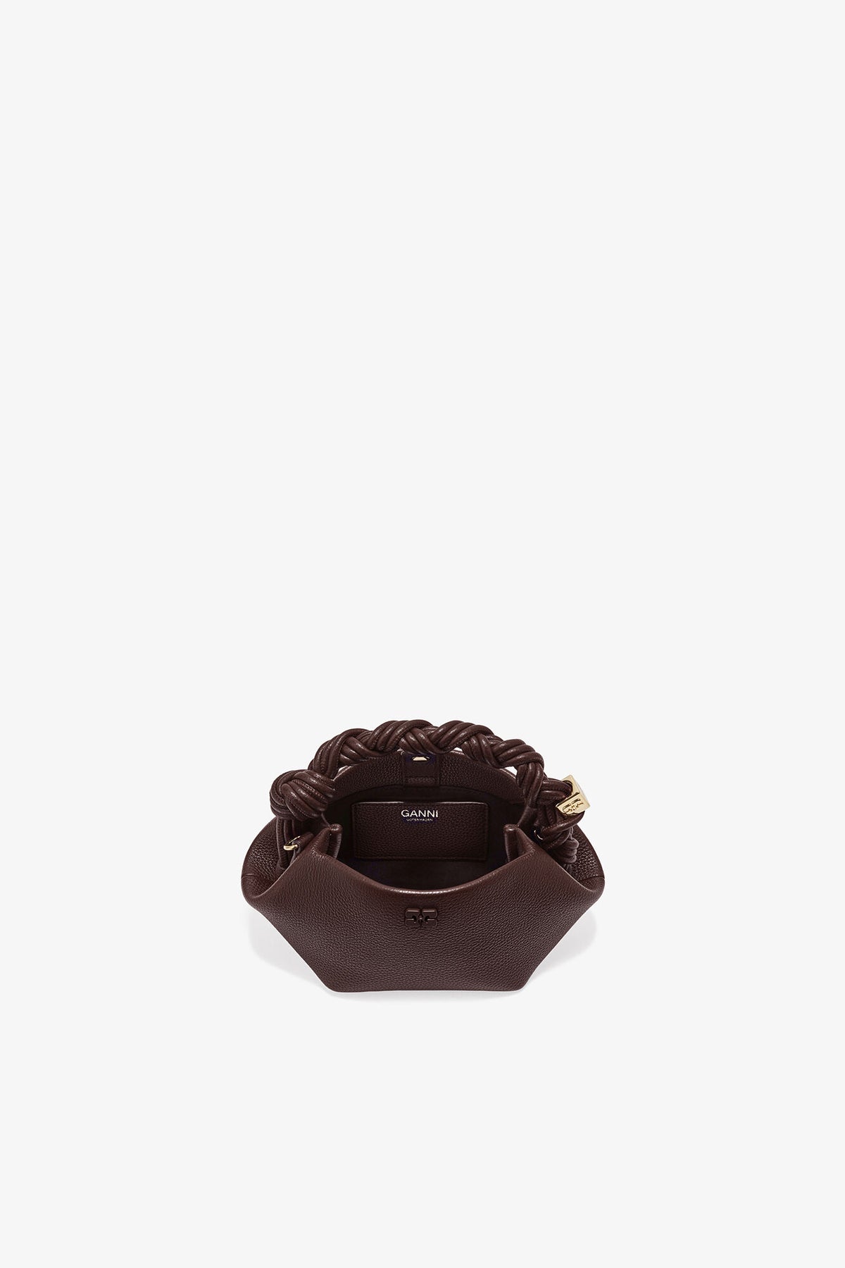 Chicory Coffee Brown Grained Mini Bou Bag