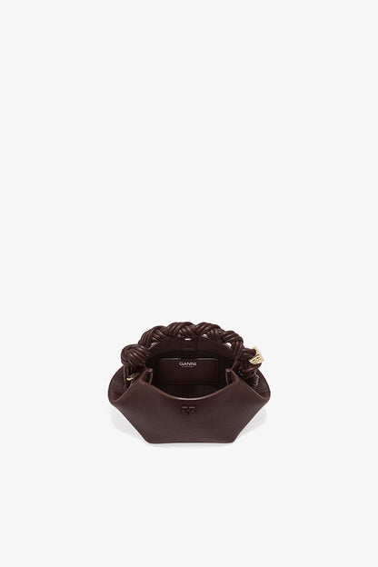 Chicory Coffee Brown Grained Mini Bou Bag