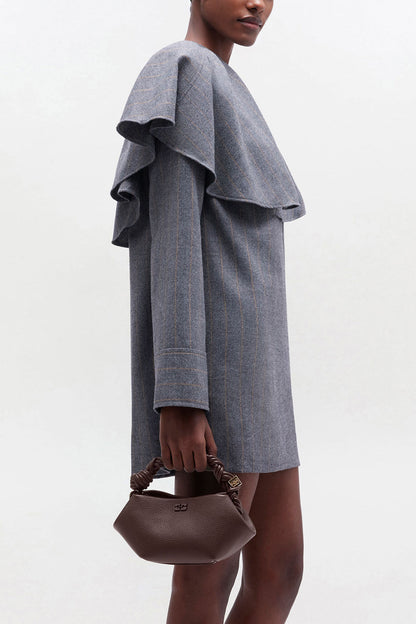 Chicory Coffee Brown Grained Mini Bou Bag