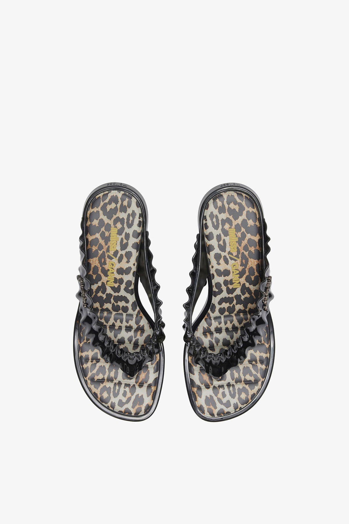 Melissa Thong Kitten Heel in Leopard