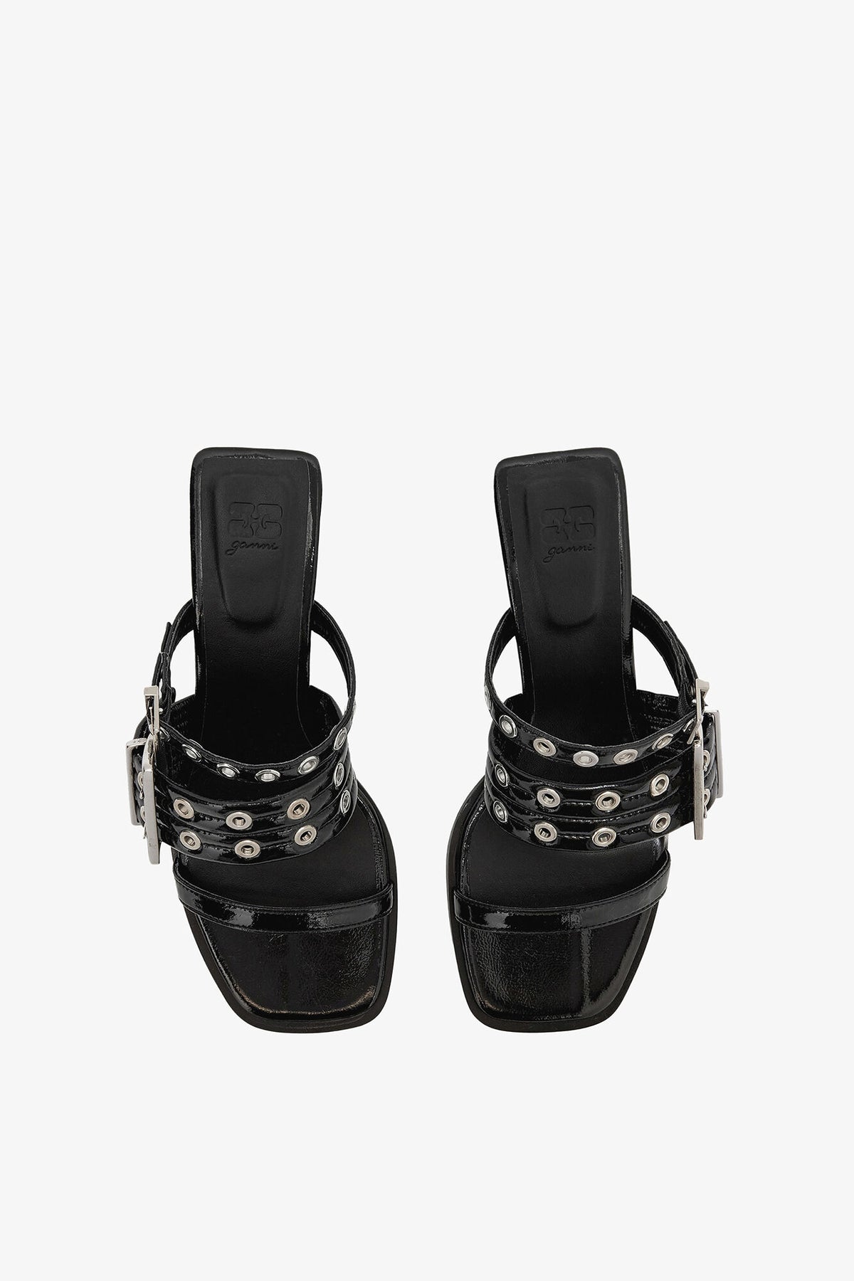 Buckle Strap Mule in Black