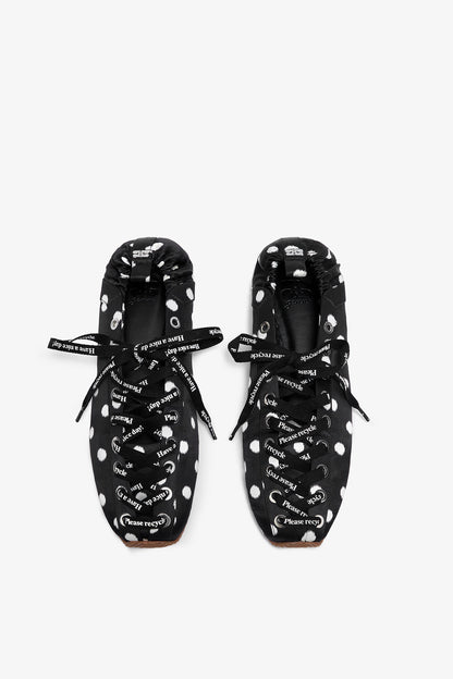 Sporty Ballerina in Black Dots