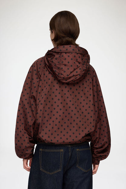 Jacket in Printed Nylon