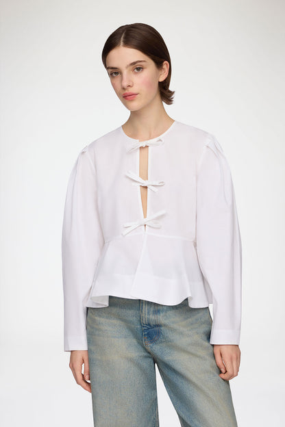 Blouse in Cotton Poplin