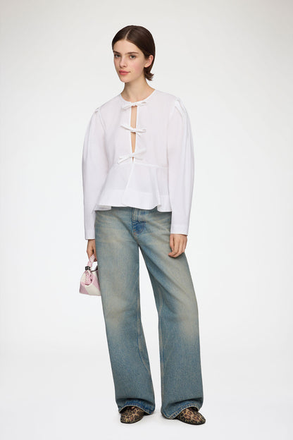 Blouse in Cotton Poplin