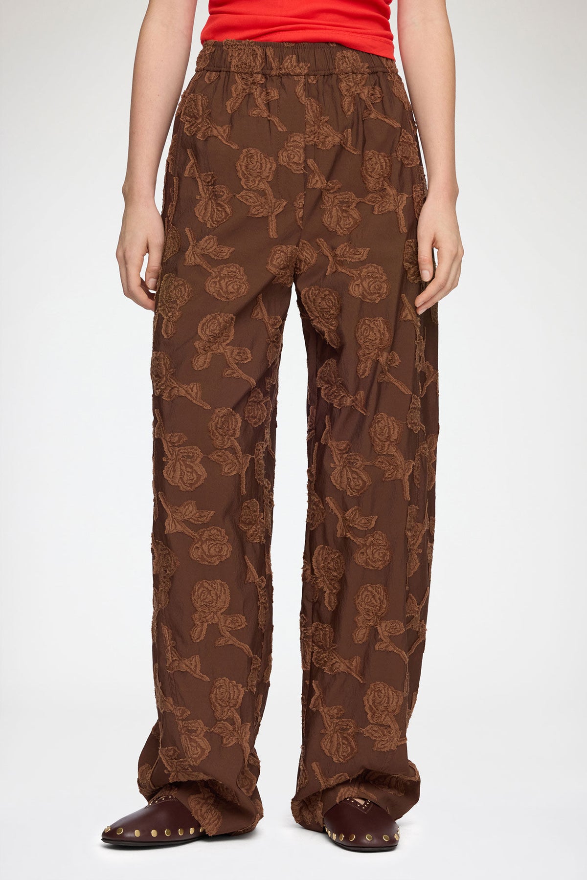 Pants in Brown Fil Coupe