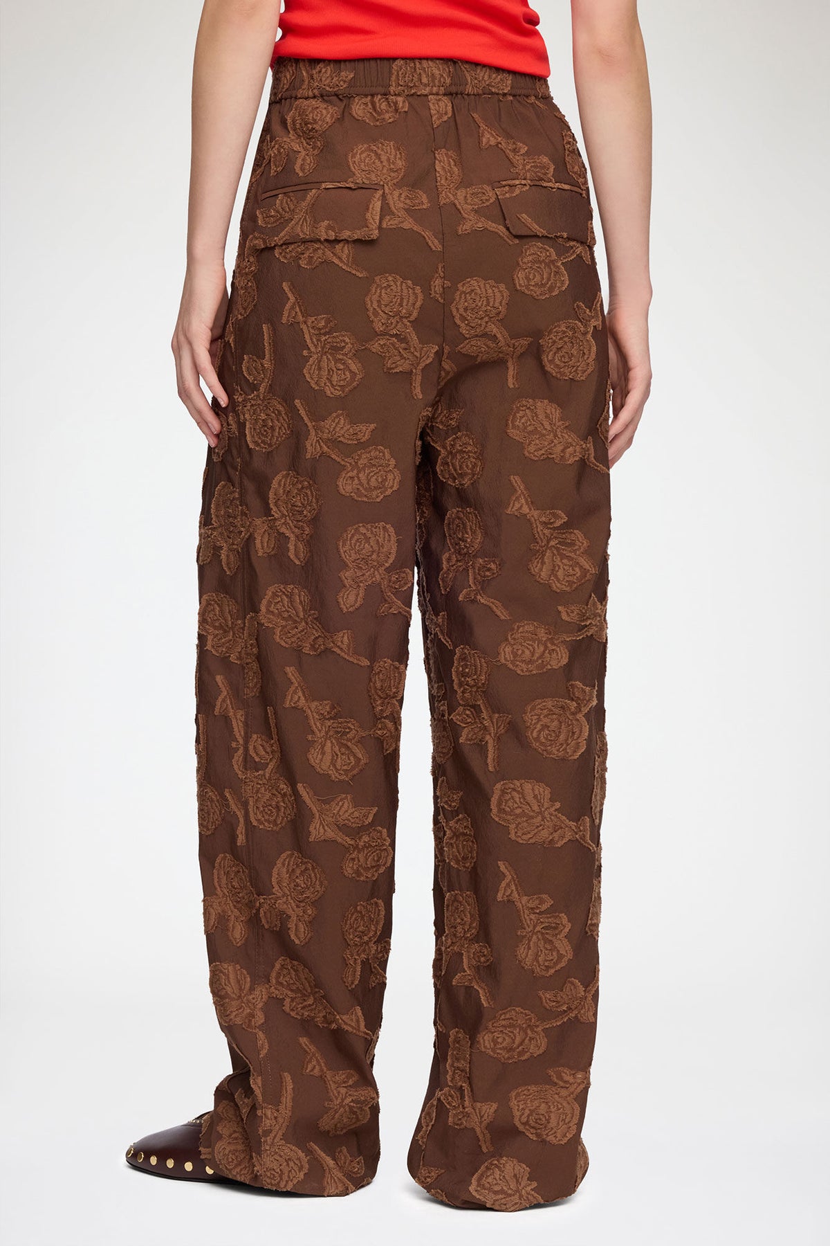 Pants in Brown Fil Coupe