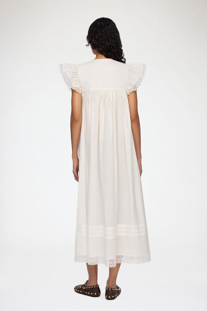 Dress in White Cotton