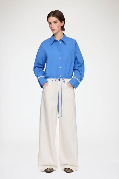 Shirt in Blue Cotton