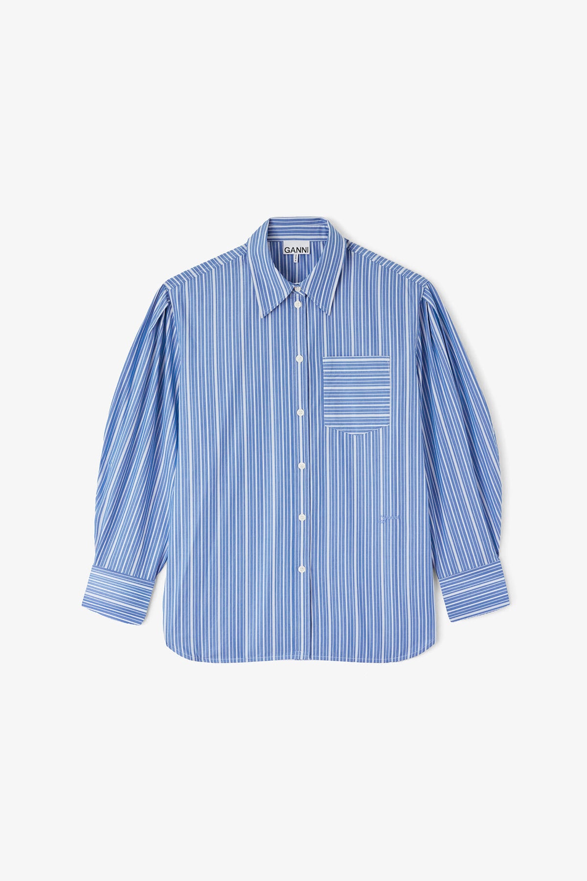 Shirt in Striped Cotton