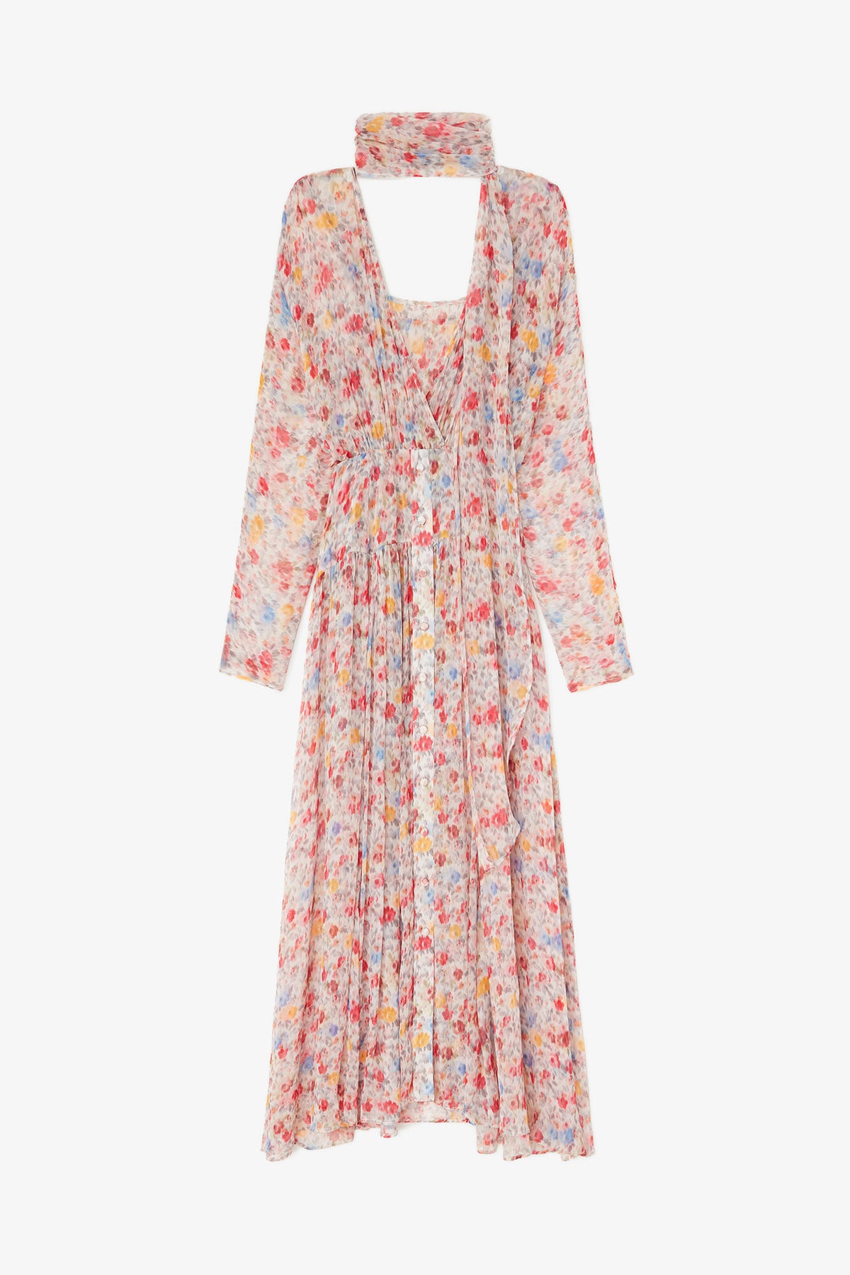 Dress in Floral Silk