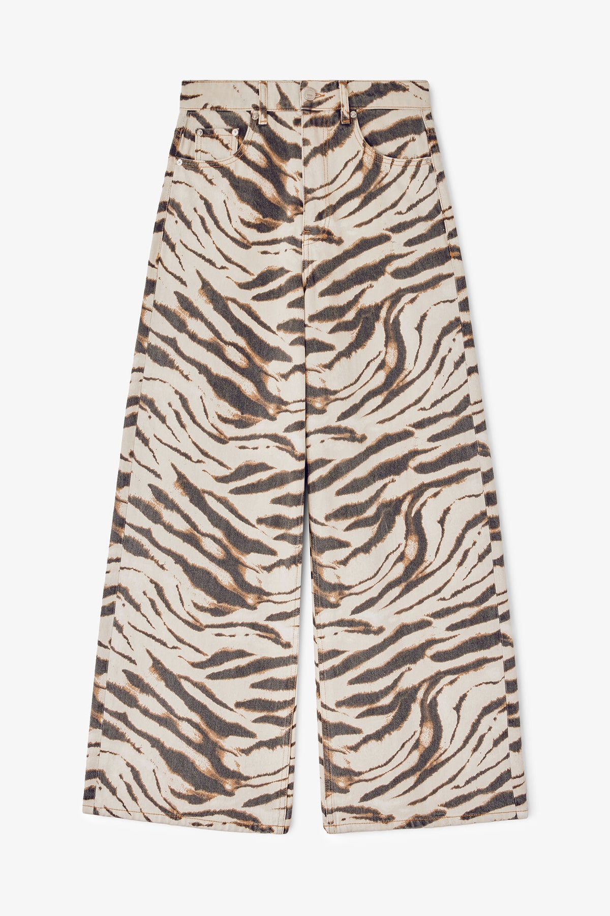 Lari Wide Jeans in Zebra Denim