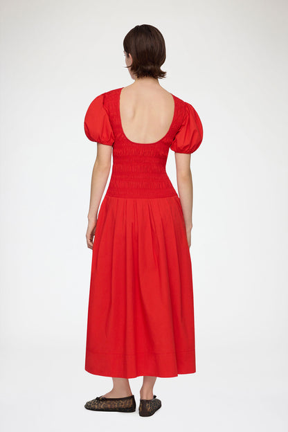 Dress in Smocked Cotton