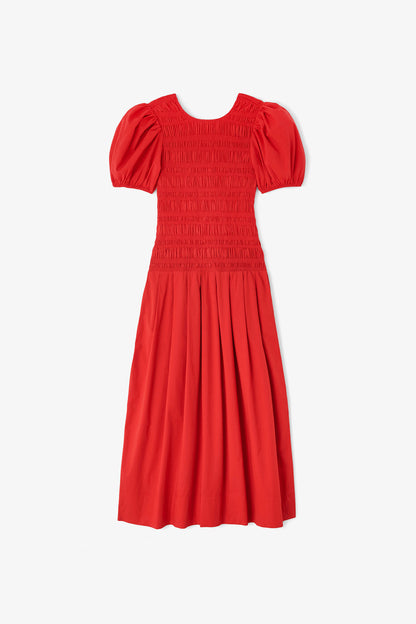 Dress in Smocked Cotton