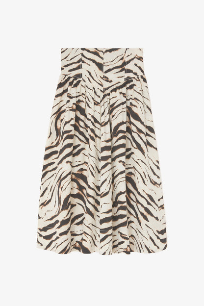 Skirt in Zebra Cotton